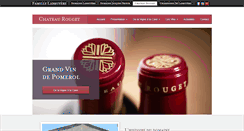 Desktop Screenshot of chateau-rouget.com