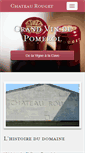 Mobile Screenshot of chateau-rouget.com