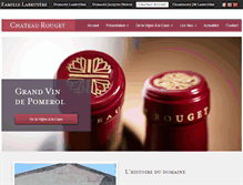 Tablet Screenshot of chateau-rouget.com